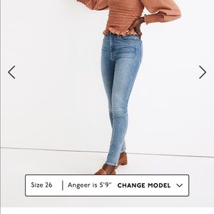 NWT Madewell Curvy Roadtripper Jeans. Size 30